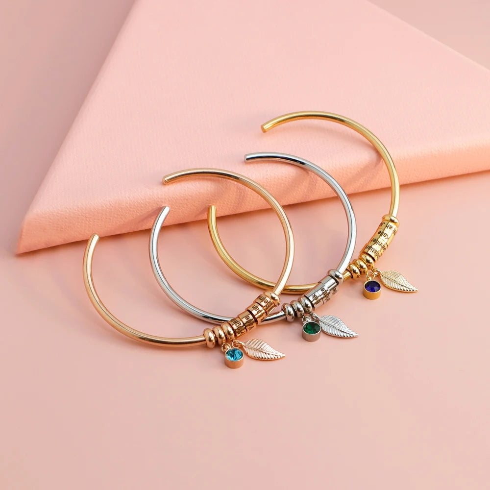 Golden Drop Name Bracelet