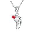 Baby Steps Birthstone Necklace