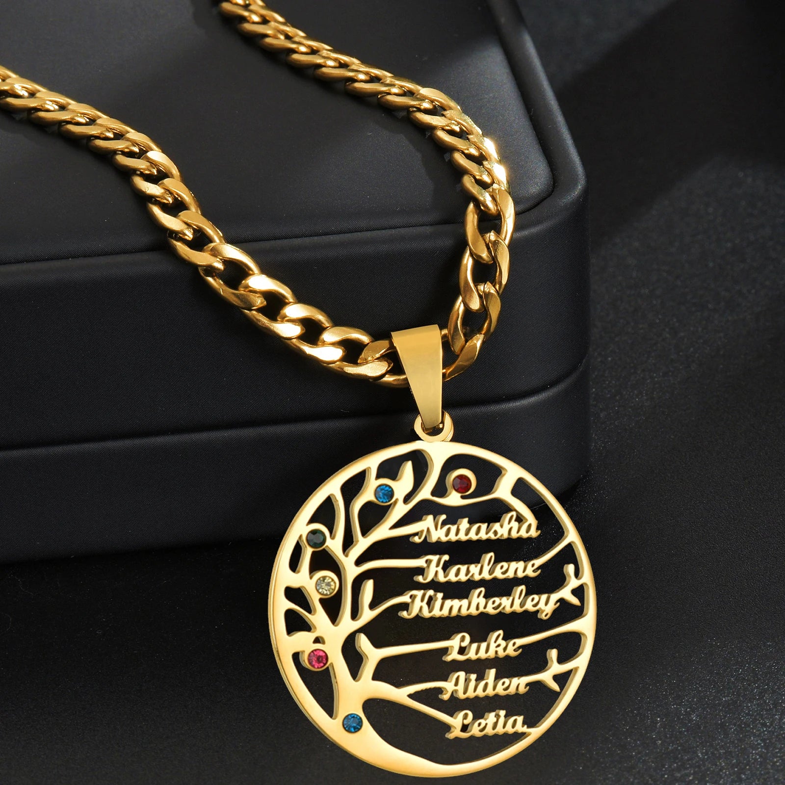 Family Tree Name Necklace