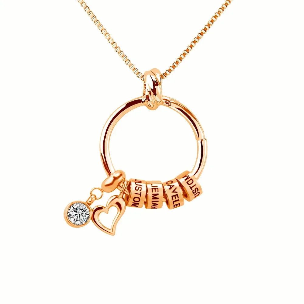 Family Circle Birthstone Necklace