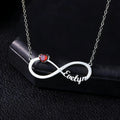 Infinity Heart Name Necklace