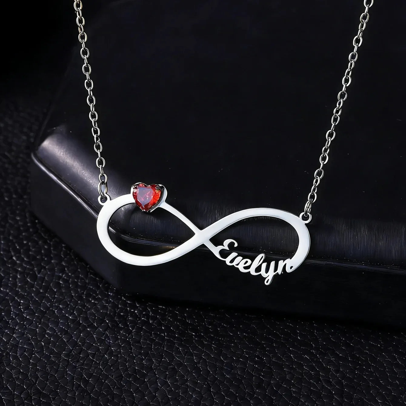 Infinity Heart Name Necklace