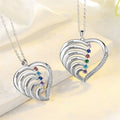 Mother’s Heart Birthstone Name Necklace