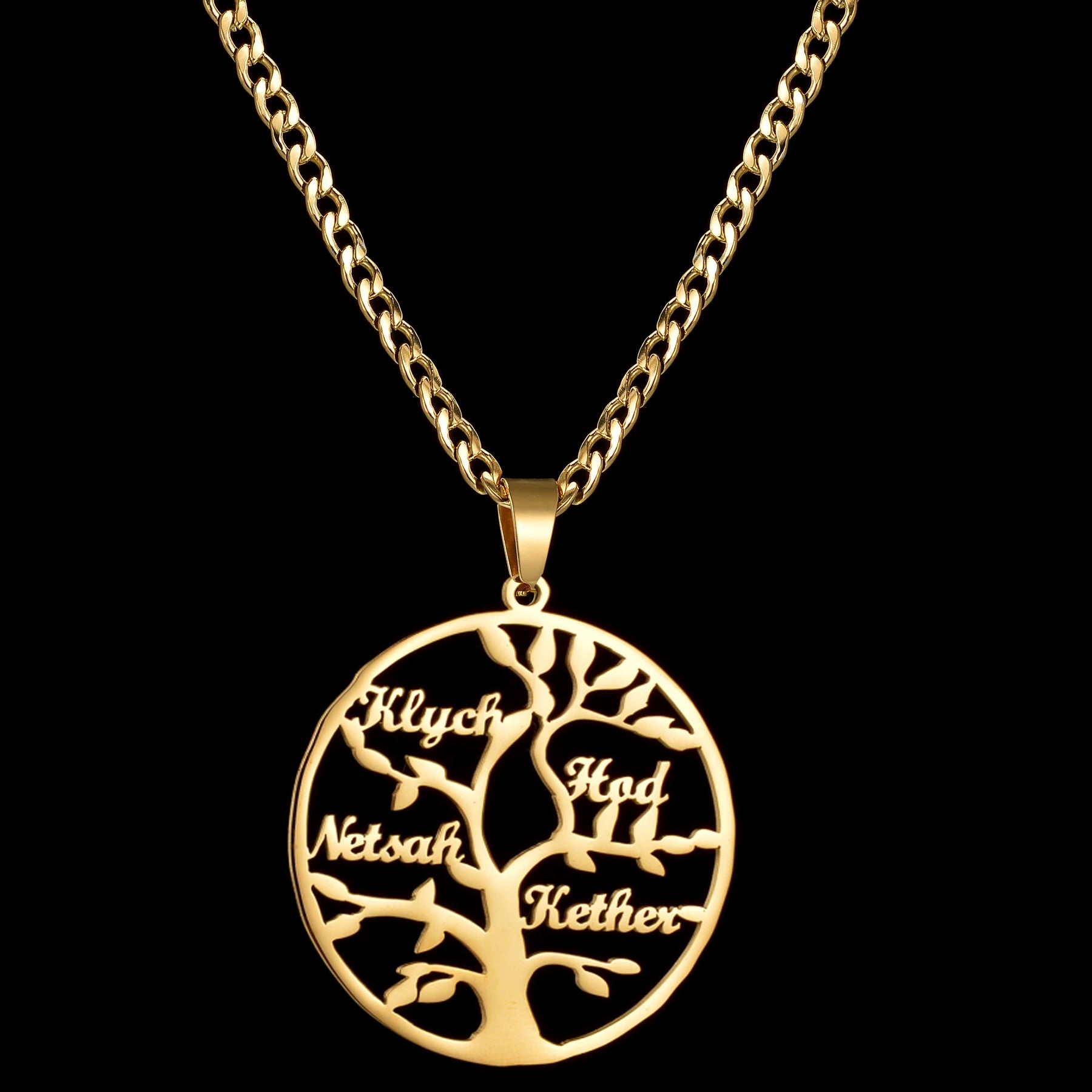 Family Tree Name Necklace