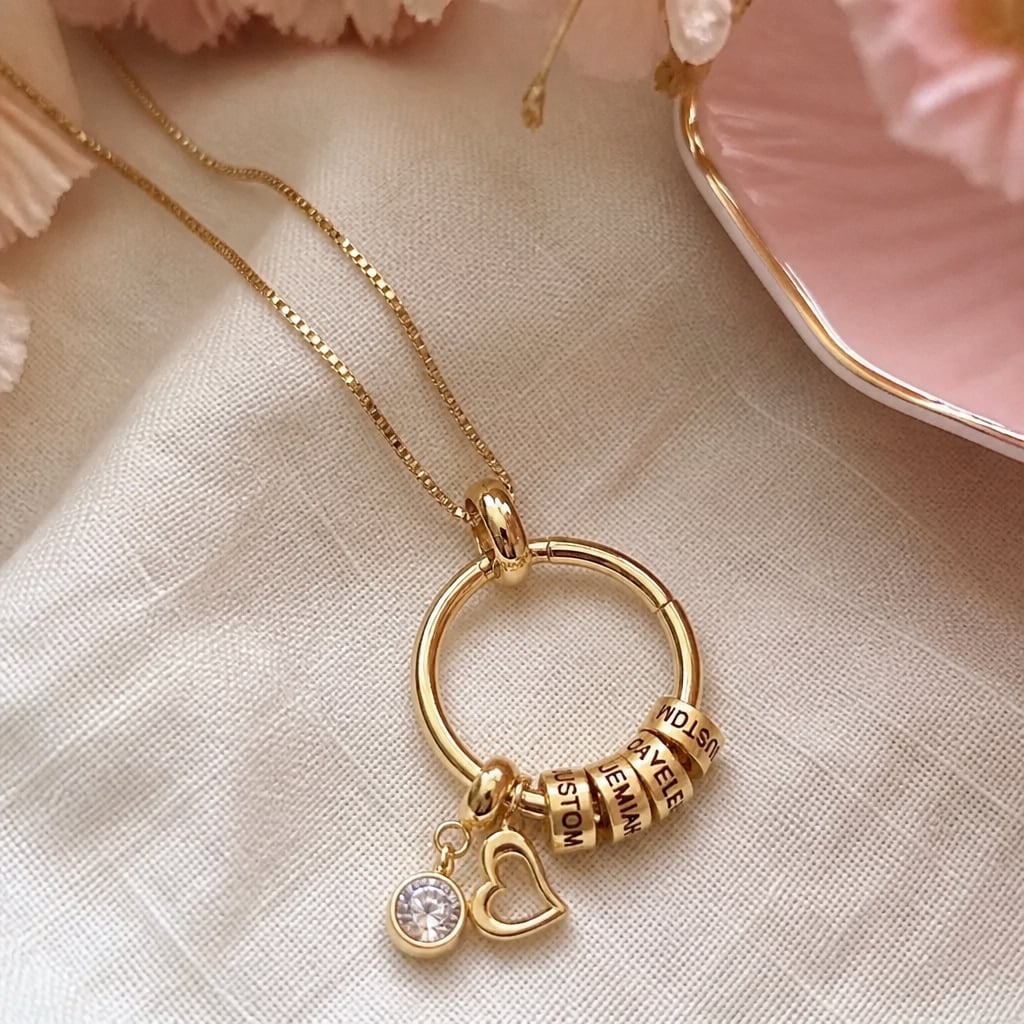 Family Circle Birthstone Necklace