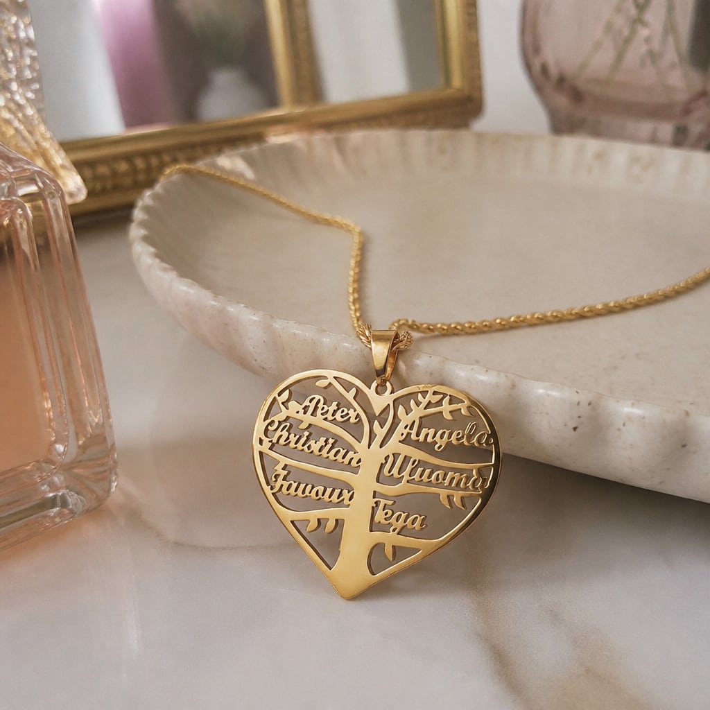 Family Tree Name Necklace